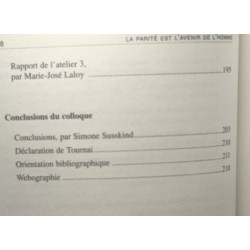 La parité est l'avenir de l'homme - actes du colloque organisé le...