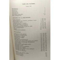 Répertoire bibliographique de la philosophie - 24 volumes - années...