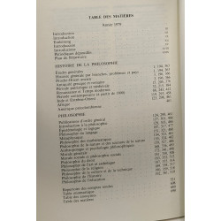 Répertoire bibliographique de la philosophie - 24 volumes - années...