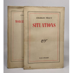 Lot de 2 ouvrages de Charles Péguy: Situations / morceaux choisis...