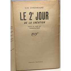 Le 2e jour de la création - traduit par Madeleine Etard