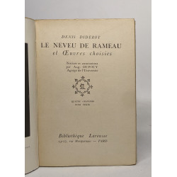 Le neveu de rameau et oeuvres choisies