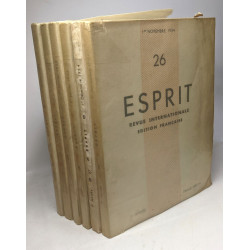 Esprit - revue internationale édition française - 3e Année tirage...