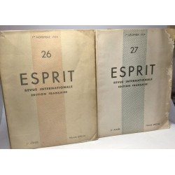 Esprit - revue internationale édition française - 3e Année tirage...