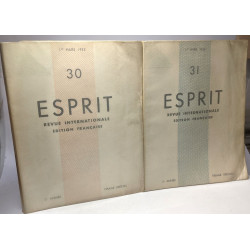 Esprit - revue internationale édition française - 3e Année tirage...