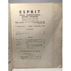 Esprit - revue internationale édition française - 3e Année tirage...
