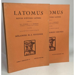 Latomus. Revue d'études latines - 9 années complètes (4 fascicules...