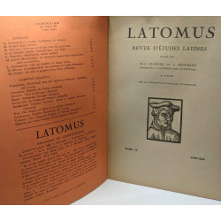 Latomus. Revue d'études latines - 9 années complètes (4 fascicules...