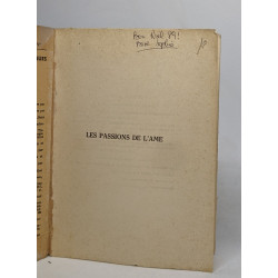 Les passions de l'ame