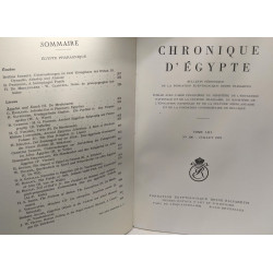 Chronique d'Egypte - bulletin périodique de la fondation -...