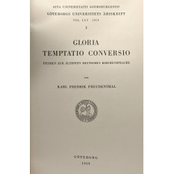Gloria temptatio conversio - studen zur ältesten deutschen...