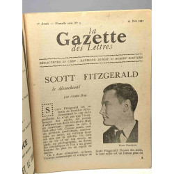 La Gazette des lettres - intelligence du Monde - 15 Juin 1951 - 7e...