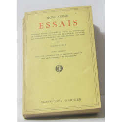 Essais livre second Suivi D'un Appendice Sur Les Sentences...