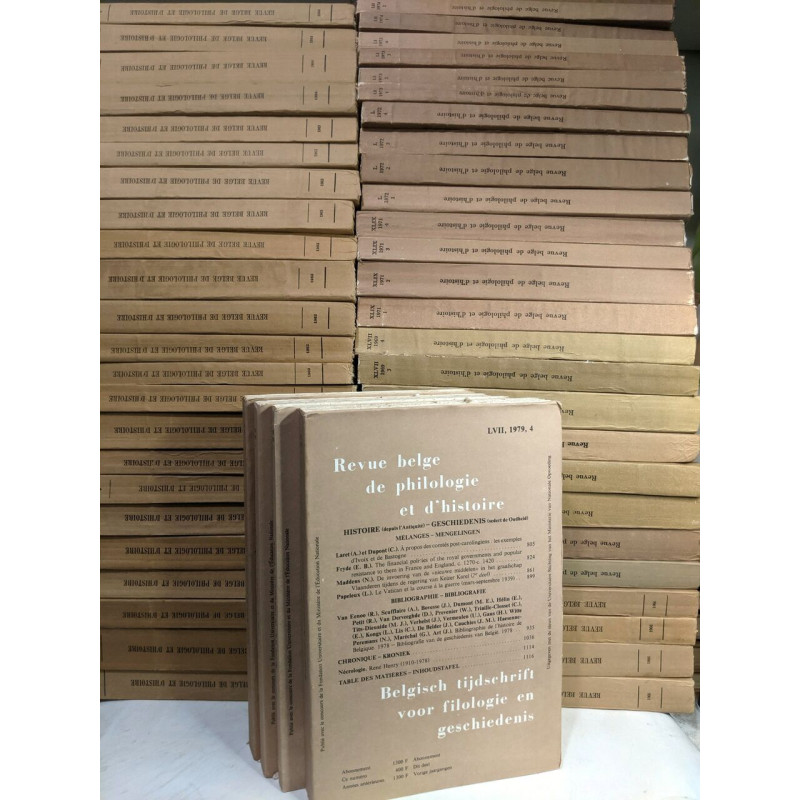 Revue belge de philologie et d'histoire / Belgish tijdschrift voor...