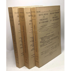 Revue belge de philologie et d'histoire / Belgish tijdschrift voor...