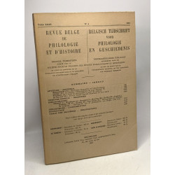 Revue belge de philologie et d'histoire / Belgish tijdschrift voor...