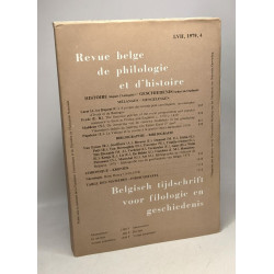 Revue belge de philologie et d'histoire / Belgish tijdschrift voor...