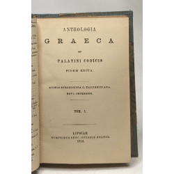 Anthologia graeca ad palatini codicis - fidem edita - editio...