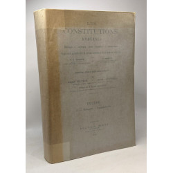Les constitutions modernes - TOME II - Europe Hongrie à...
