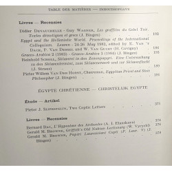 Chronique d'Egypte - années 1981 à 1985 - tomes 56 à 60 -