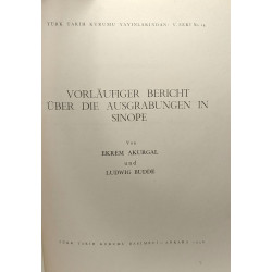 Vorläugiger bericht über die ausgrabungen in sinope / Türk Tarih...