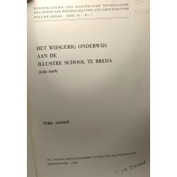 Het wijsgerig onderwijs aan de illustre school te 's-hertogenbosch...