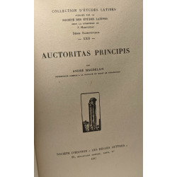 Auctoritas principis - Collection d'études latines - série...