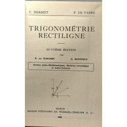 Trigonométrie rectiligne - 8e éd