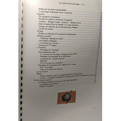 Cahiers du décodage biologique - n°1-2-3-4-5 Ateliers entre le 29...