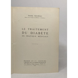 Le traitement du diabète en pratique médicale