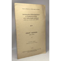 Introduction bibliographique à l'histoire du droit et à...