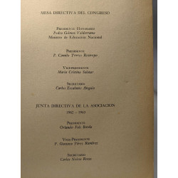 Memoria del primer congreso nacional de sociologia - Bogota 1963