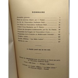 Bulletin de l'association Guillaume Budé (revue de culture...