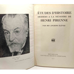 Études d'histoire dédiées à la mémoire de Henri Pirenne