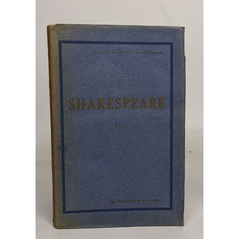 Shakespeare oeuvres choisies - tome second