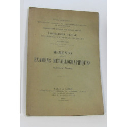Memento pour les examens métallographiques
