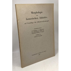 Morphologie des homerischen infinitifs auf Grundlage der...