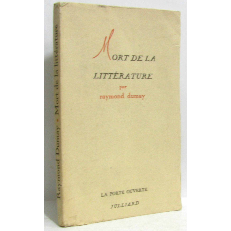 Mort de la littérature