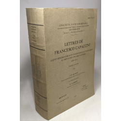 Lettres de Francesco Capaccini - agent diplomatique et internonce...