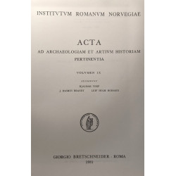 Acta ad archaeologiam et artium historiam pertinentia: VOLUMEN I...