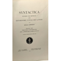 Syntactica - studien und beiträge zur historischen syntax des...