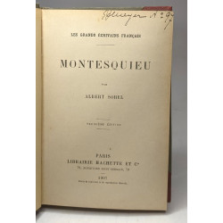 Montesquieu / Les grands écrivains français - 3e édition