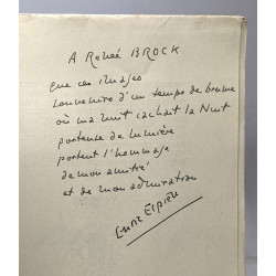 Telaranha poemas d'Enric Espieux - avec hommage et lettre de l'auteur