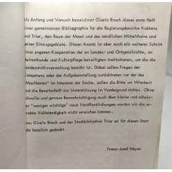 Mittelrhein moselland bibliographie 1975 und 1976 --- Kleine Reihe...
