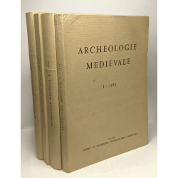 Archéologie Médiévale - 4 volumes: TOME I: 1971 + TOME II: 1972 +...