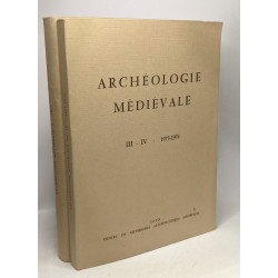 Archéologie Médiévale - 4 volumes: TOME I: 1971 + TOME II: 1972 +...