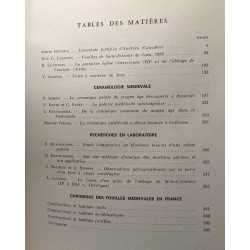 Archéologie Médiévale - 4 volumes: TOME I: 1971 + TOME II: 1972 +...