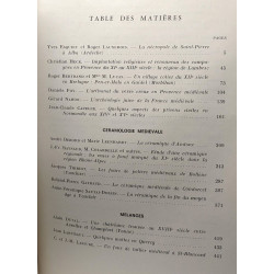 Archéologie Médiévale - 4 volumes: TOME I: 1971 + TOME II: 1972 +...