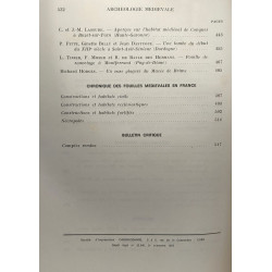 Archéologie Médiévale - 4 volumes: TOME I: 1971 + TOME II: 1972 +...