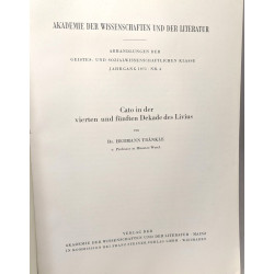 Cato in der vierten und fünften Dekade des Livius. (  Akademie der...